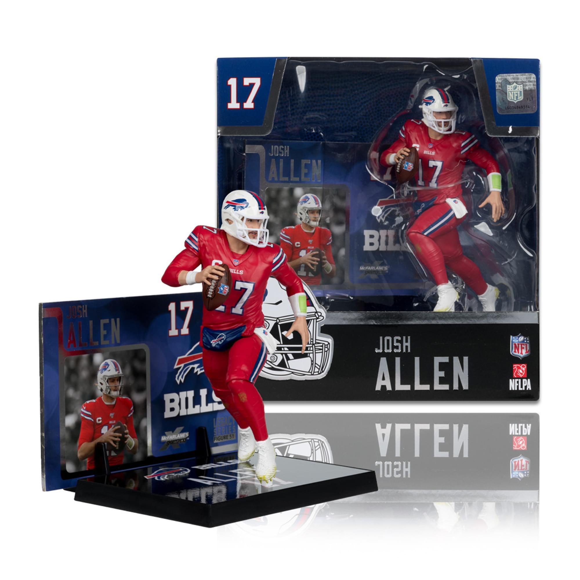 Buffalo Bills Nfl 7 Inch Posed Figure | Josh Allen (Color Rush Jersey)