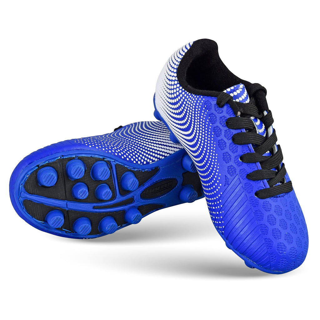 Vizari Stealth Kids Firm Ground Soccer Cleats – Blue/White