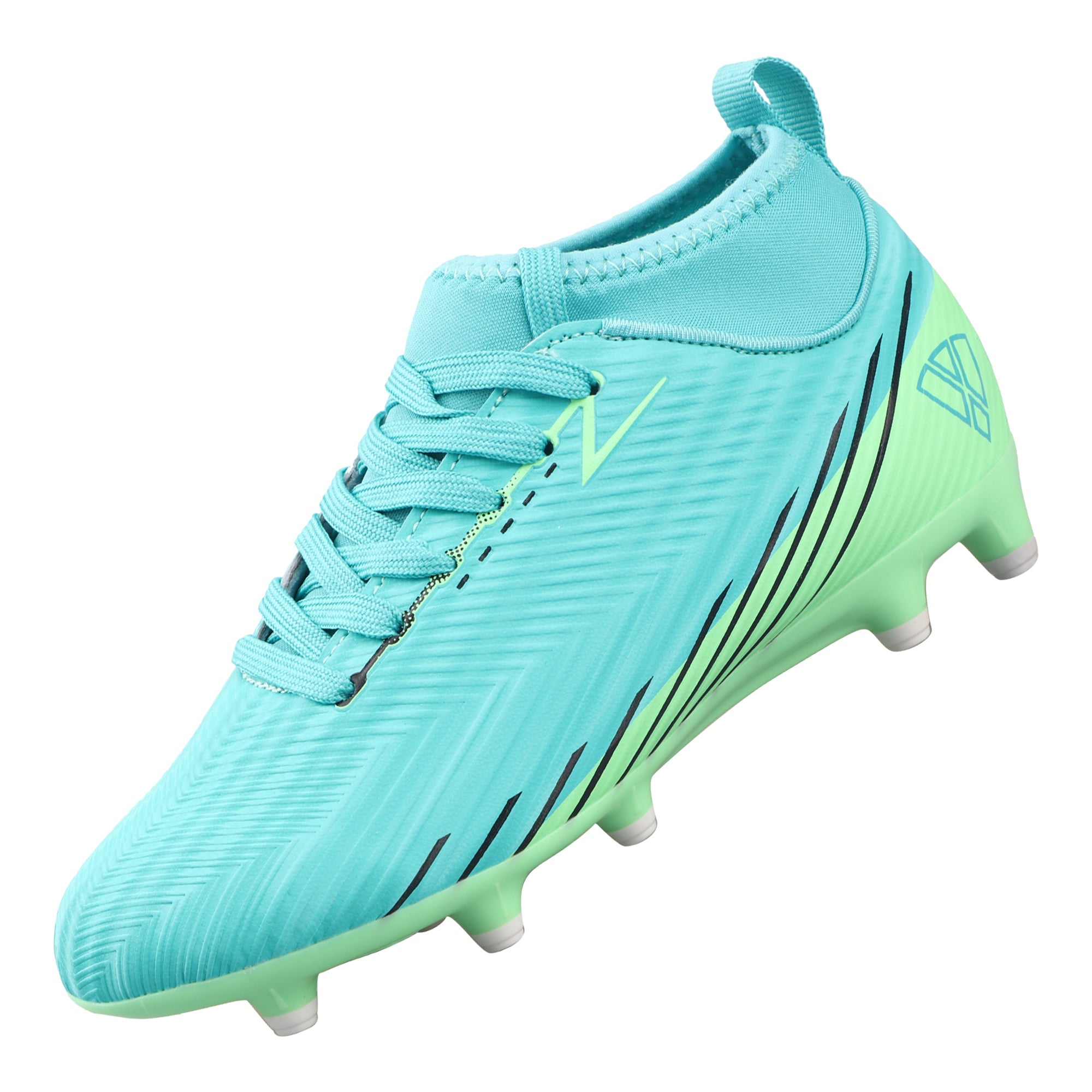 Vizari Tesoro Firm Ground Mid-Cut Soccer Shoes – Aqua/Mint