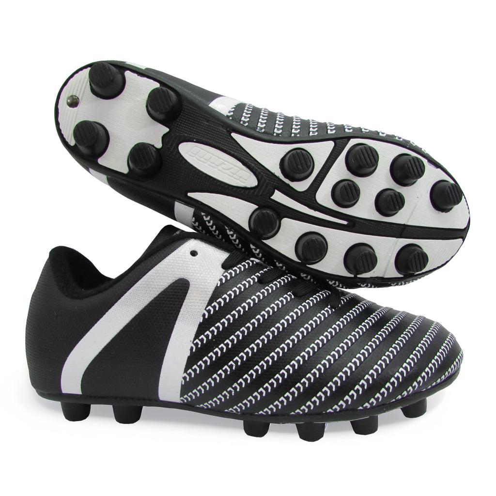 Vizari Impact Firm Ground Soccer Shoes – Black/White