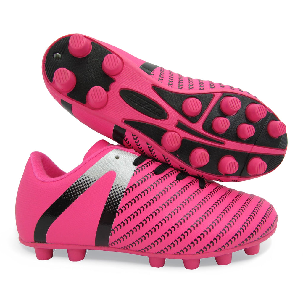 Vizari Impact Firm Ground Soccer Shoes – Pink/Silver