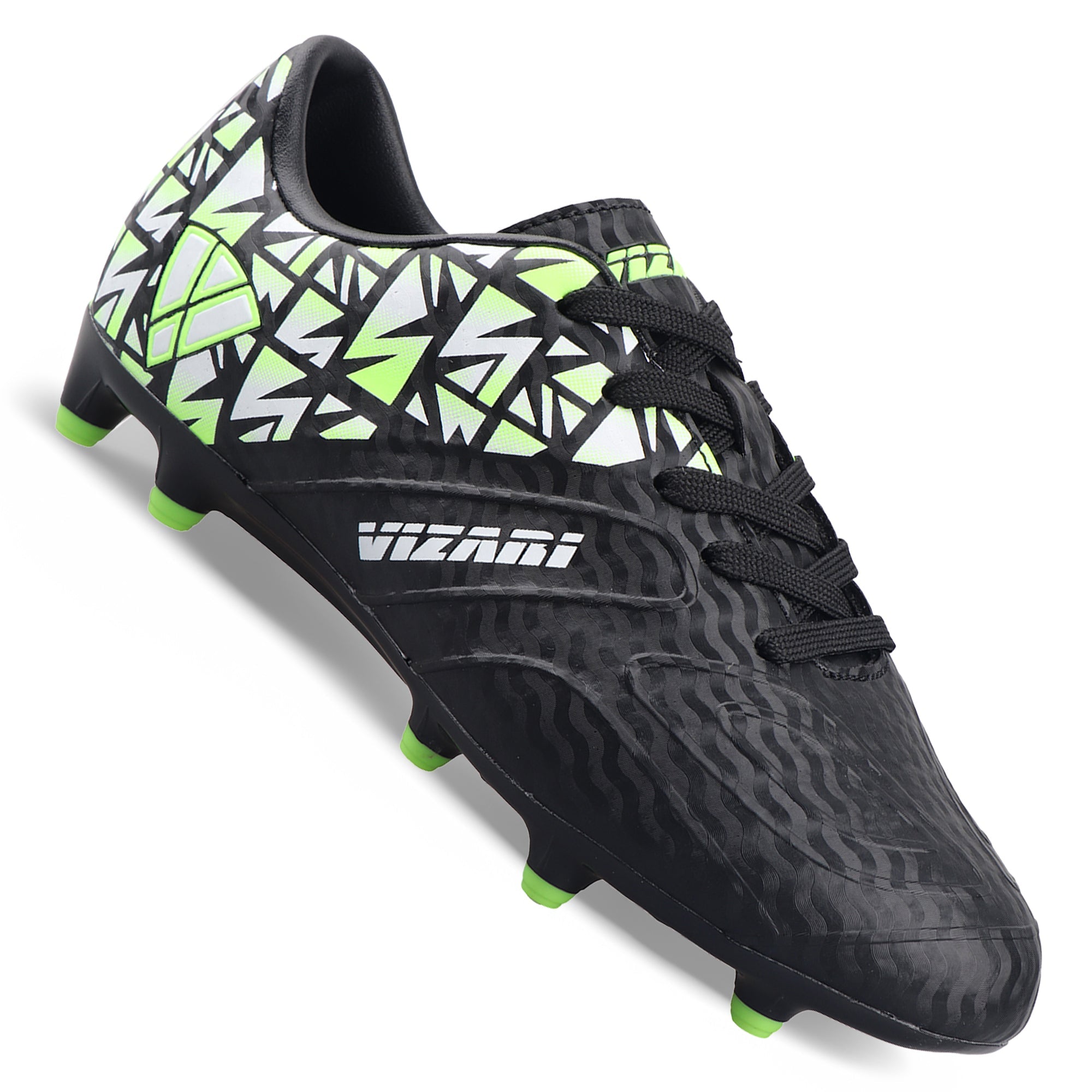 Pismo Junior Firm Ground Soccer Cleats - Black - Vizari Sports