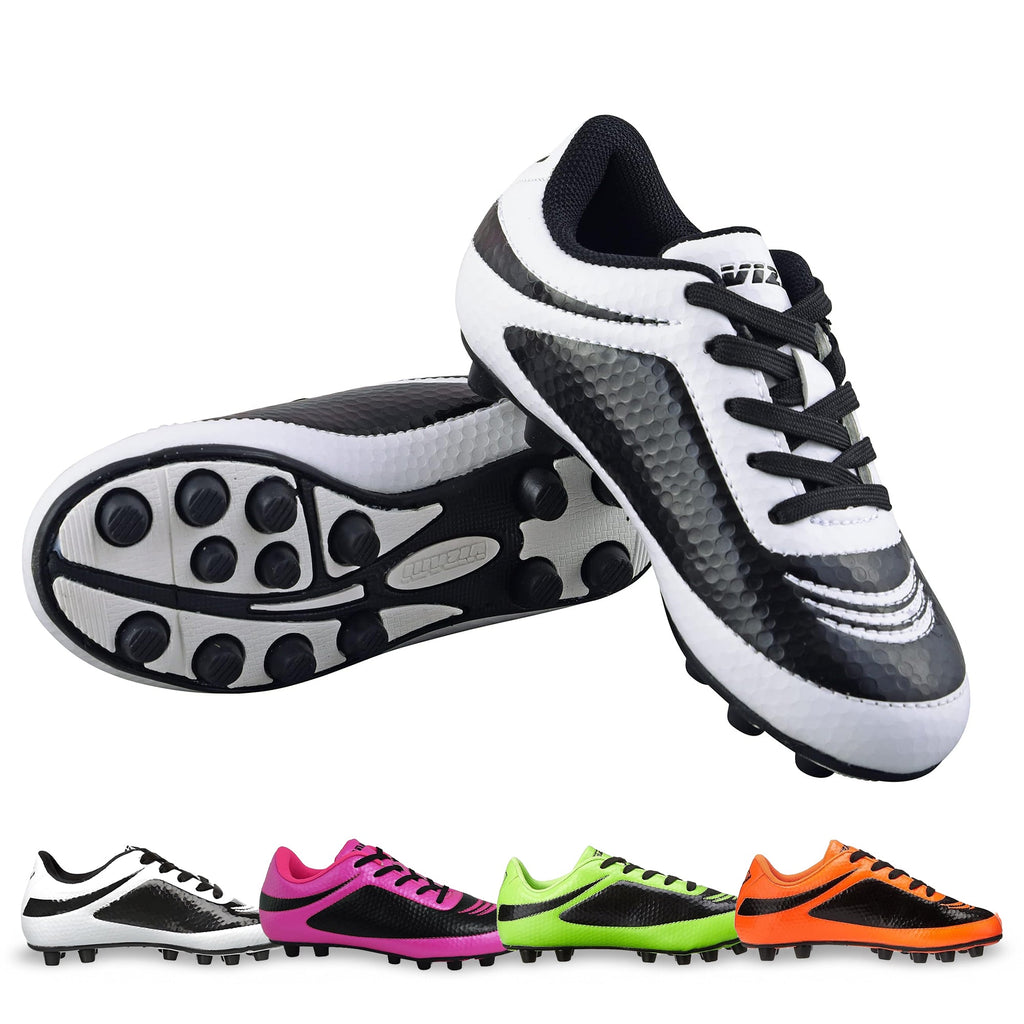 Infinity Firm Ground Soccer Shoes -White/Black - Vizari Sports