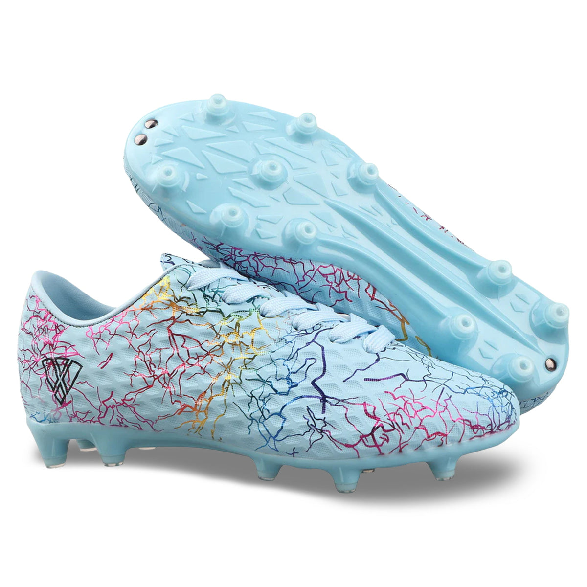 Vizari Zodiac Junior Padded Comfort Firm Ground (FG) Youth Soccer Cleats -Sky Blue