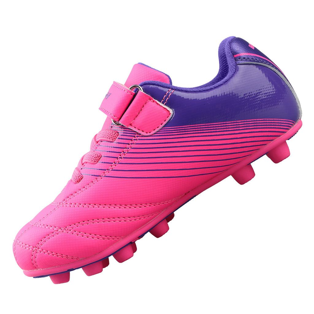 Vizari Loma Velcro Firm Ground Soccer Cleats - PInk/Purple