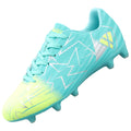 Vizari Lucia Junior Firm Ground Soccer Cleats Aqua/Lime