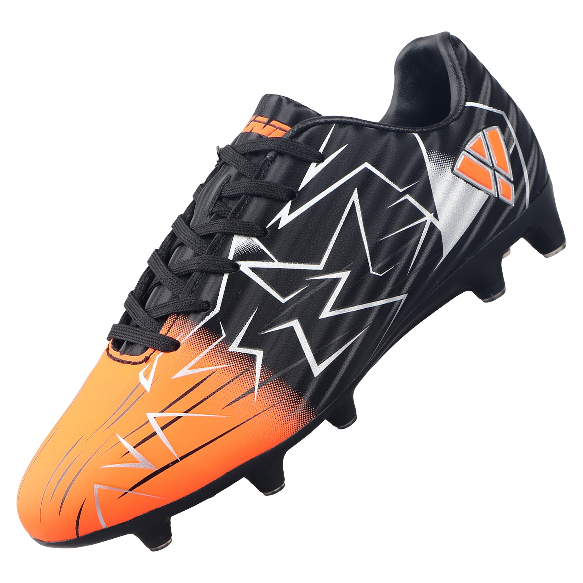 Vizari Lucia Junior Firm Ground Soccer Cleats - Black/Orange
