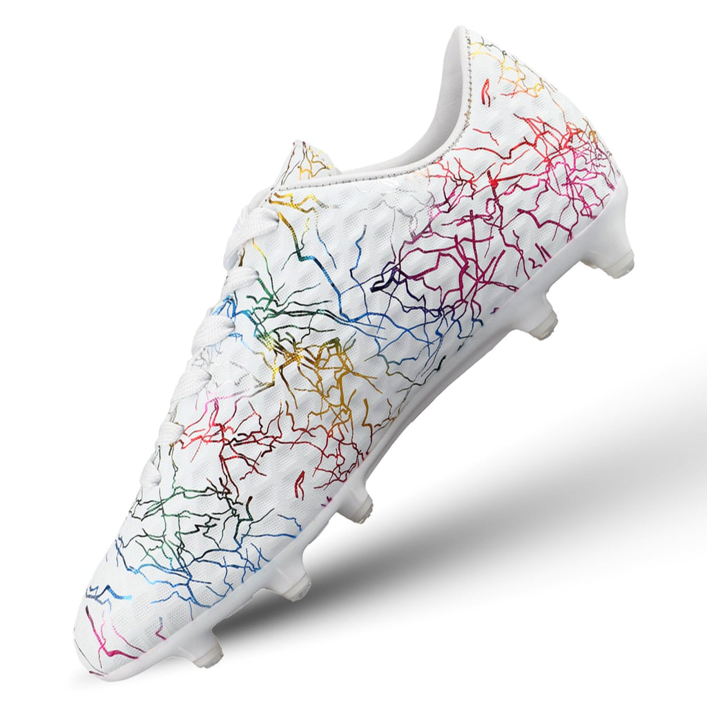 Vizari Zodiac Junior Kids Firm Ground (FG) Soccer Cleats -White, Youth Sizes 8C