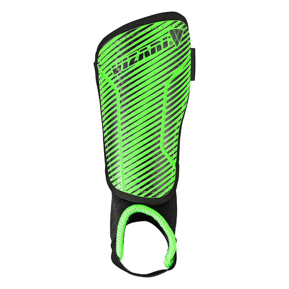 Vizari Matera Soccer Ankle Protection Shin Guard with Ankle Protection – Green/Black