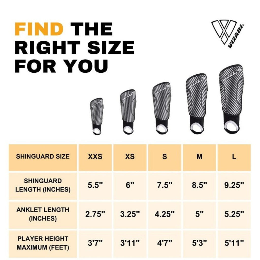 Vizari Matera Soccer Ankle Protection Shin Guard with Ankle Protection – Red/Black