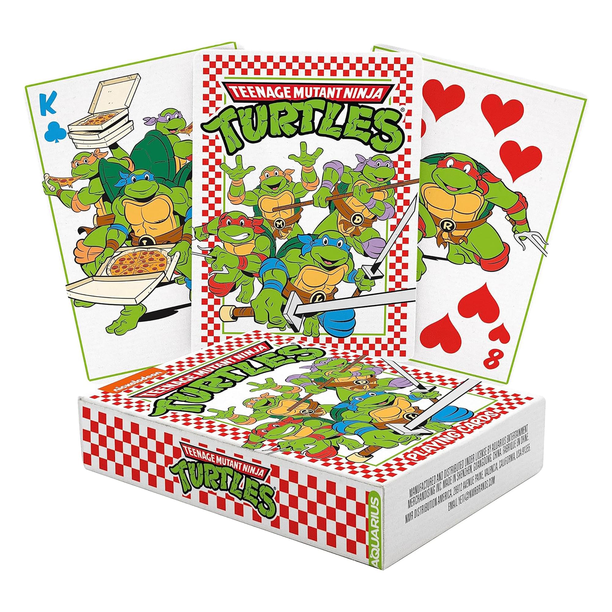 Teenage Mutant Ninje Turtles Pizza Playing cards