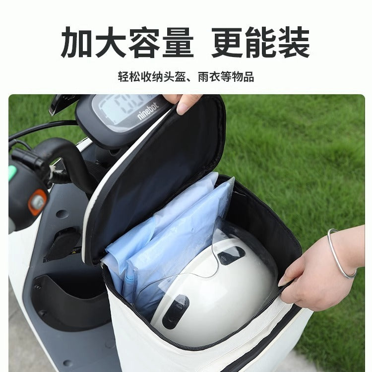 Cross-border Electric Car Helmet Hanging Bag Large Battery Car Waterproof Front Pocket Yadi Emma Artifact Raincoat Storage