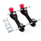 Double-row roller skates PP plastic base four-wheel roller skates triangle bracket skates bottom plate adjustable brake head