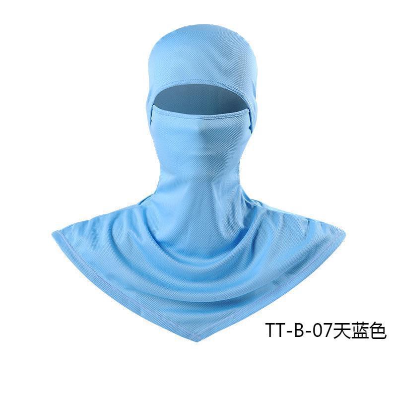 Summer Fishing Full Face Sun Protection Mask Outdoor Dustproof and Anti-Uv Hood Breathable Quick-Drying Sweat-Absorbent Cycling Hood