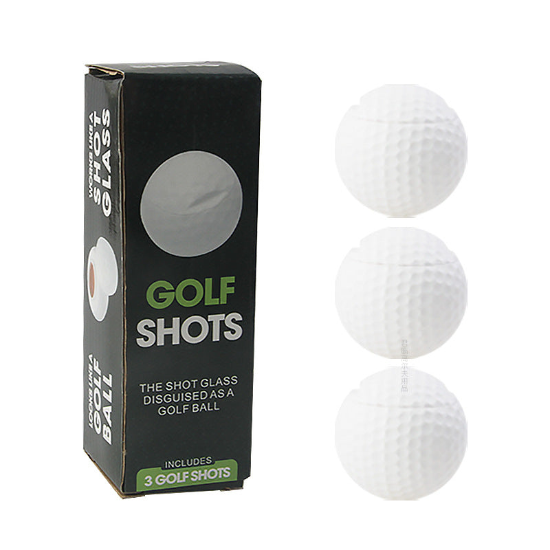 Creative Golf Mini Wine Glass Food Grade Abs Plastic Golf Ball Shaped Shot Glass