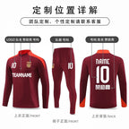 Football Training Clothing suit Men's Jersey Long Sleeve Winter Competition Team Clothing Adult Children's Jersey appearance uniform Football uniform