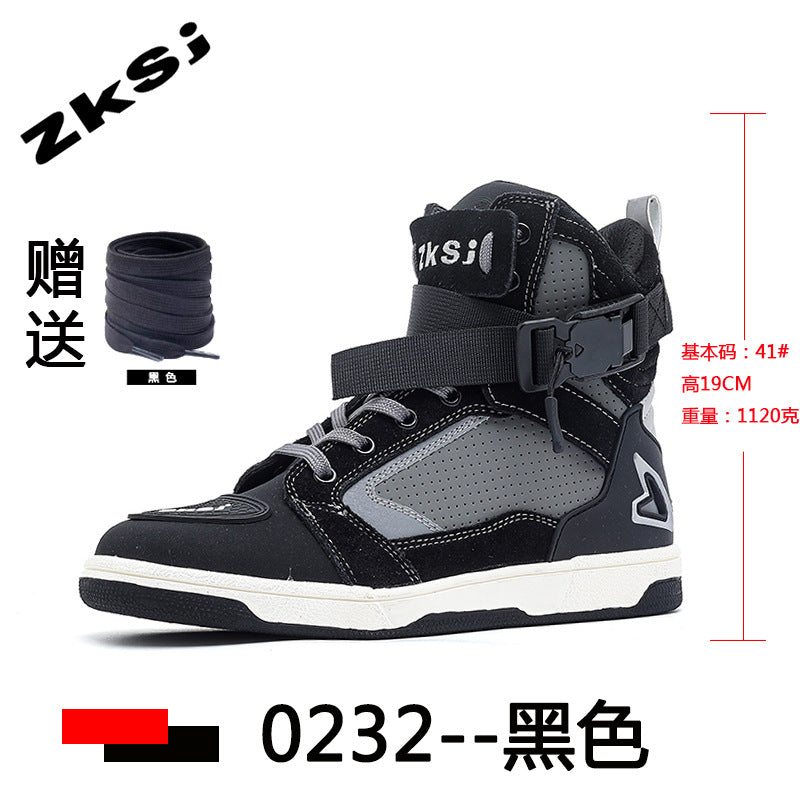 Cross-border motorcycle riding shoes motorcycle boots four seasons breathable anti-fall knight equipment road racing shoes parkour shoes four seasons