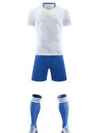 Football Uniform Suit Men's and Women's Game Team Uniform Adult Children's Sports Short-Sleeved Training Uniform Summer Breathable Football Jersey