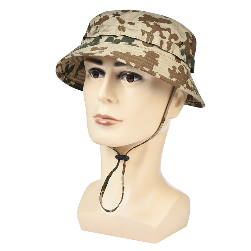BENNI Hat Sun Protection Military Fan Tactical Hat Men's Outdoor Mountaineering Fisherman Hat Big-brimmed Sunshade Hat Round-brimmed Cowboy Hat