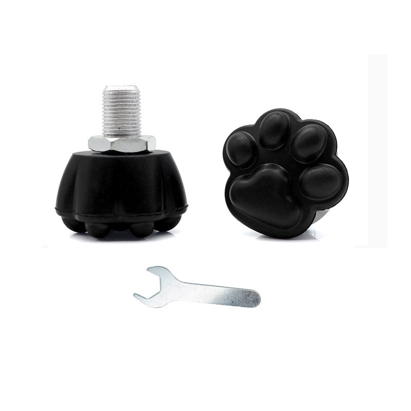 Double-row skates cat claw rubber brake head roller skates adjustable brakes skates wear-resistant ice point