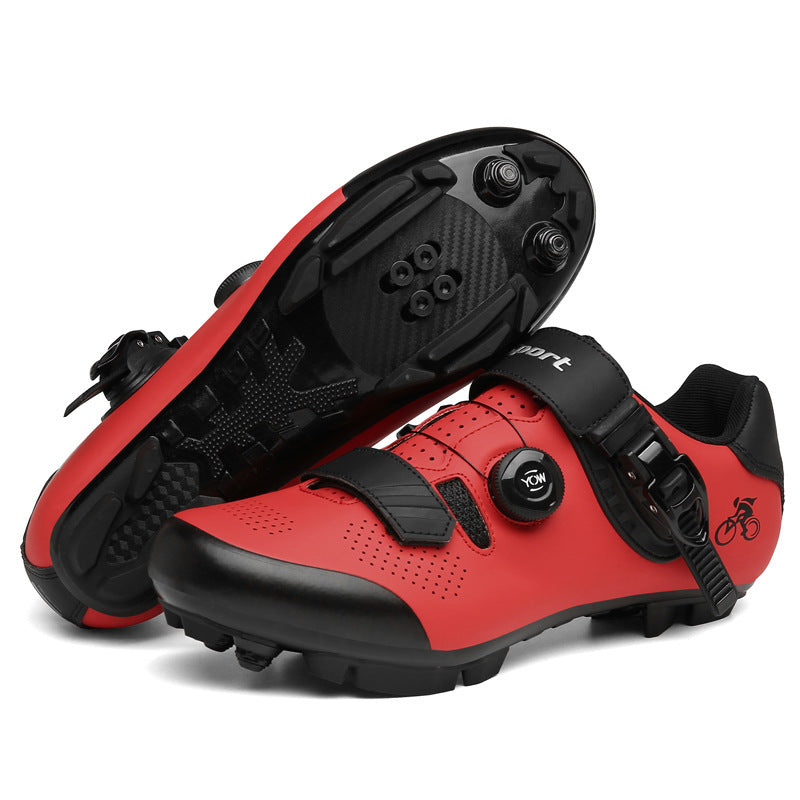 Factory Direct Supply Cross-border plus size Riding Shoes Hard Sole Outdoor Mountain Bicycle Lock Shoes Breathable Road Bike Shoes