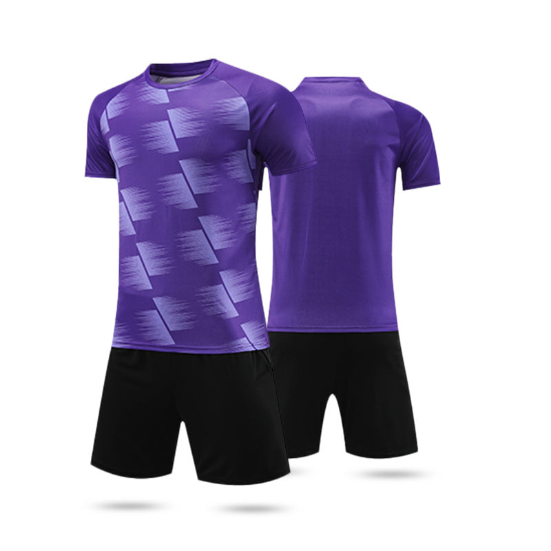 Football Uniform Suit Customized Light Version Adult and Children's Game Training Uniform Summer Breathable Sweat-Absorbent Jersey Drop Shipping