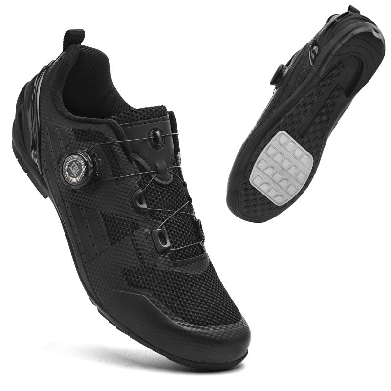 Cross-border new mesh cycling shoes men's summer lockless mountain bike road bike lock shoes spinning batch