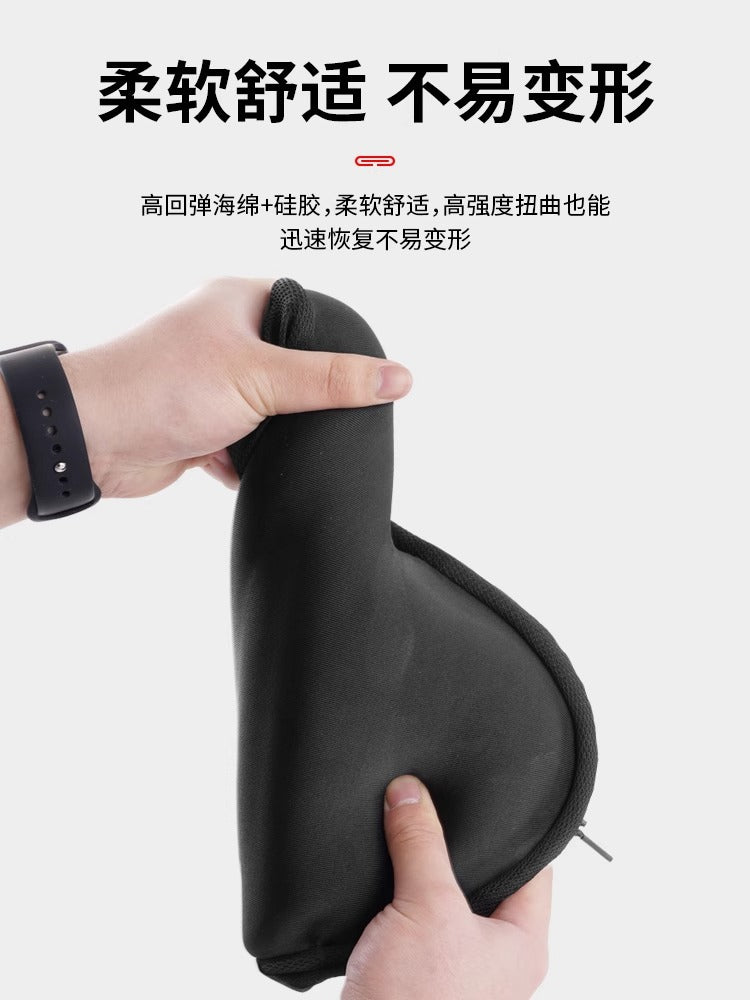 Bicycle Seat Cushion Cover Is Enlarged and Widened, Universal Super Soft Seat Cover, Spinning Bike Thickened Silicone Seat, Comfortable for Cycling