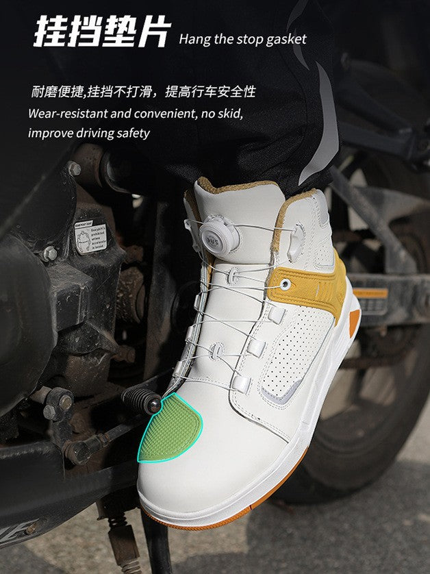 JG WOLVES/Nine Wolf Riding Shoes Motorcycle Boots Four Seasons Motorcycle Breathable Knight Equipment Commuter Racing Shoes