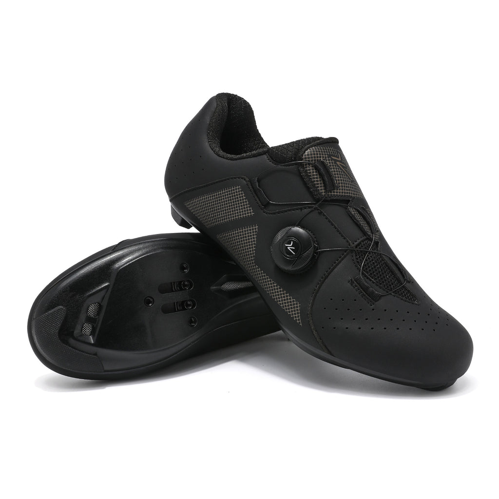 2025 Summer Pure White Road Bike Lock Shoes Set Breathable Men's and Women's Outdoor Cycling Shoes Lockless Cycling Shoes Large Size