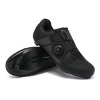 2025 Summer Pure White Road Bike Lock Shoes Set Breathable Men's and Women's Outdoor Cycling Shoes Lockless Cycling Shoes Large Size