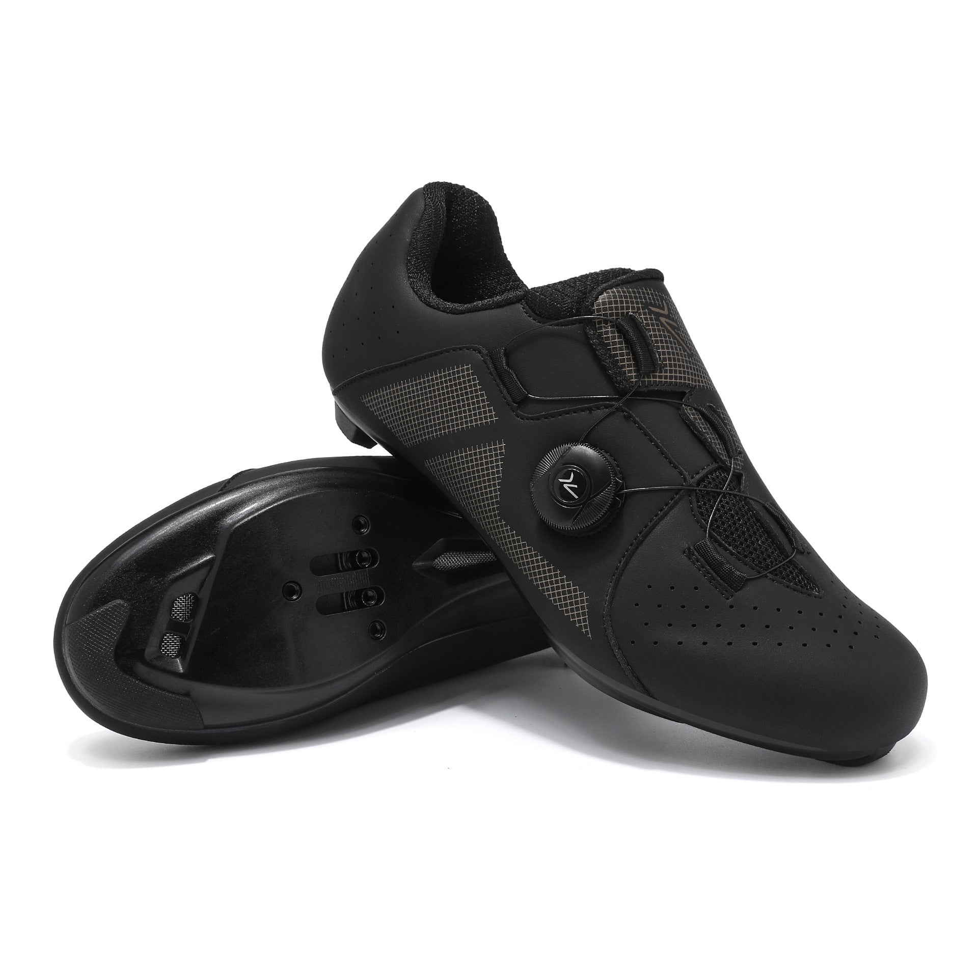2025 Summer Pure White Road Bike Lock Shoes Set Breathable Men's and Women's Outdoor Cycling Shoes Lockless Cycling Shoes Large Size