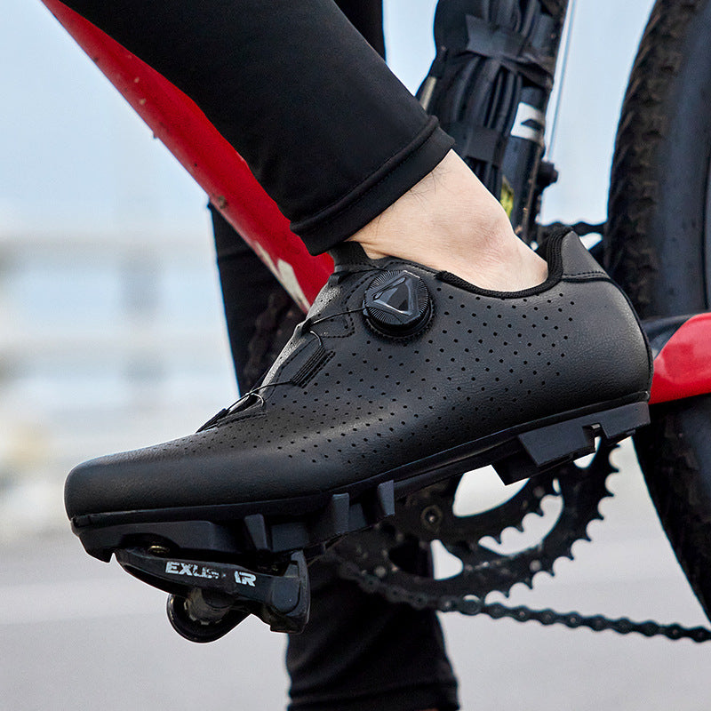 Cross-border supply of luminous color cycling shoes mountain road dual-use bicycle lock shoes professional mountain bike riding