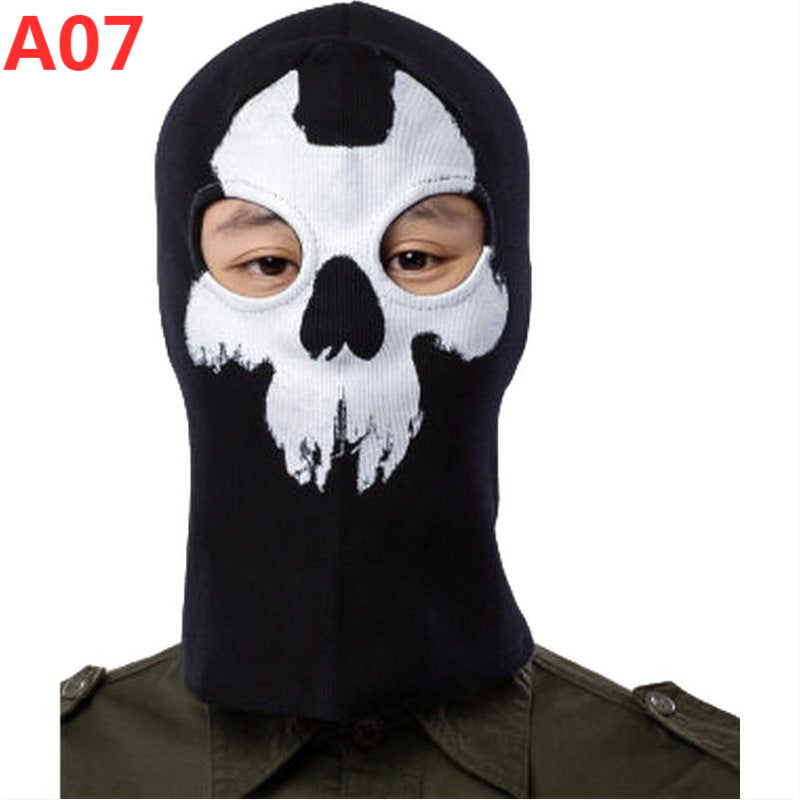 Cross-border manufacturers Halloween cs headgear call of duty personality ghost headgear windproof warm riding headgear mask
