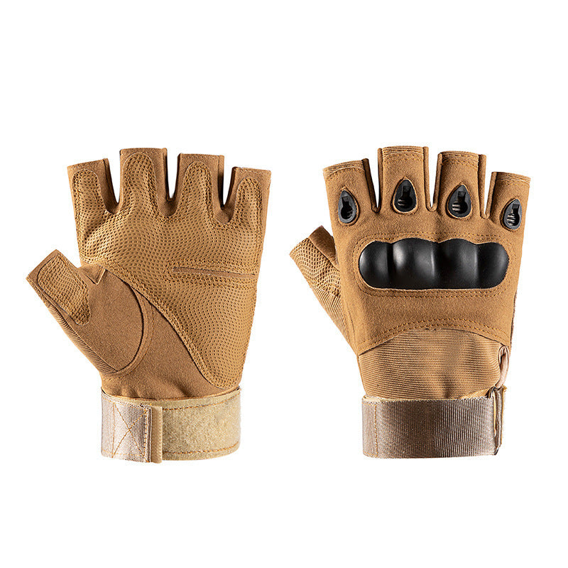 Military training half finger tactical gloves men's training fighting riding motorcycle motorcycle military fans outdoor safety protection non-slip
