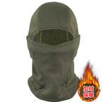 Camouflage Fleece-Lined Hood for Cycling, Dustproof, Men's Warm Fishing Mask, Face Covering, Face Protection, Windproof Hood, Winter