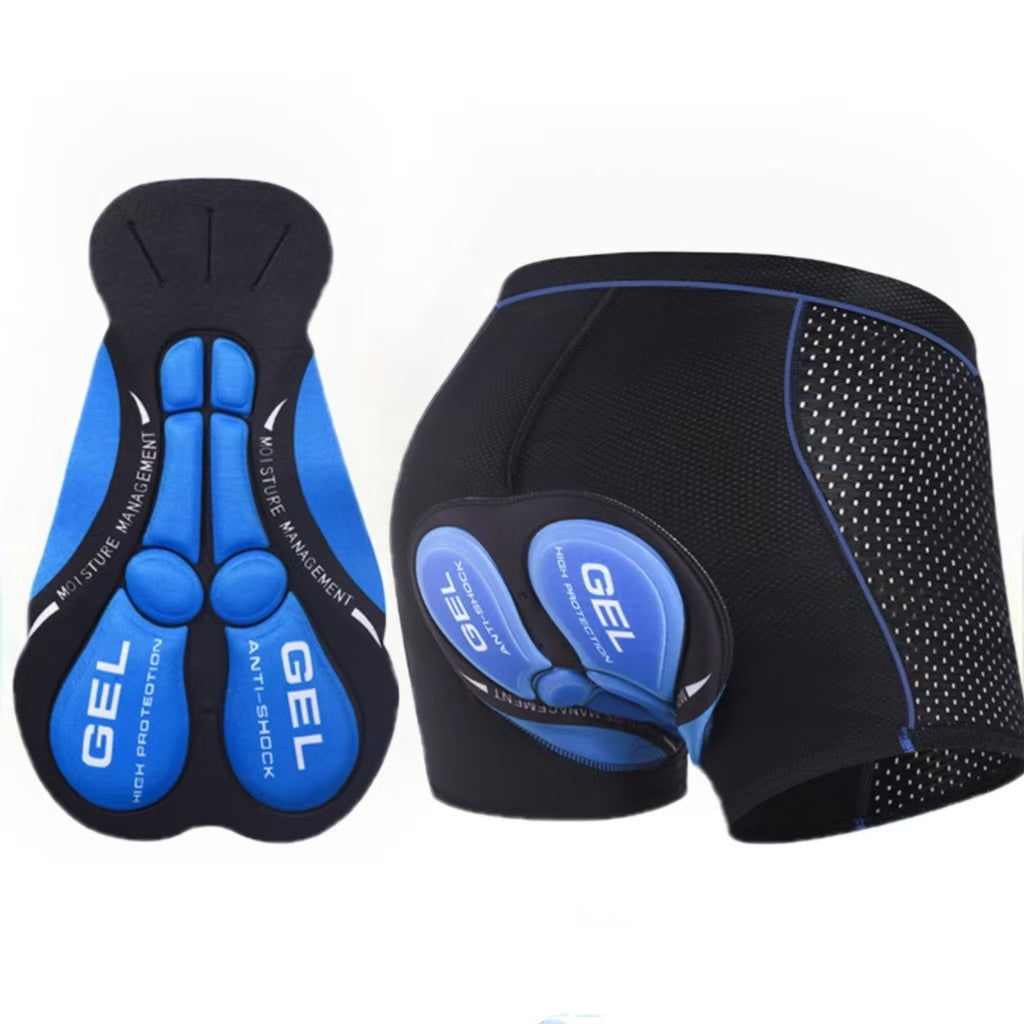 Cycling Underwear Shock-absorbing Silicone Mountain Cycling Pants Breathable Quick-drying Thickened Cushion Pants Riding Suit Cross-border