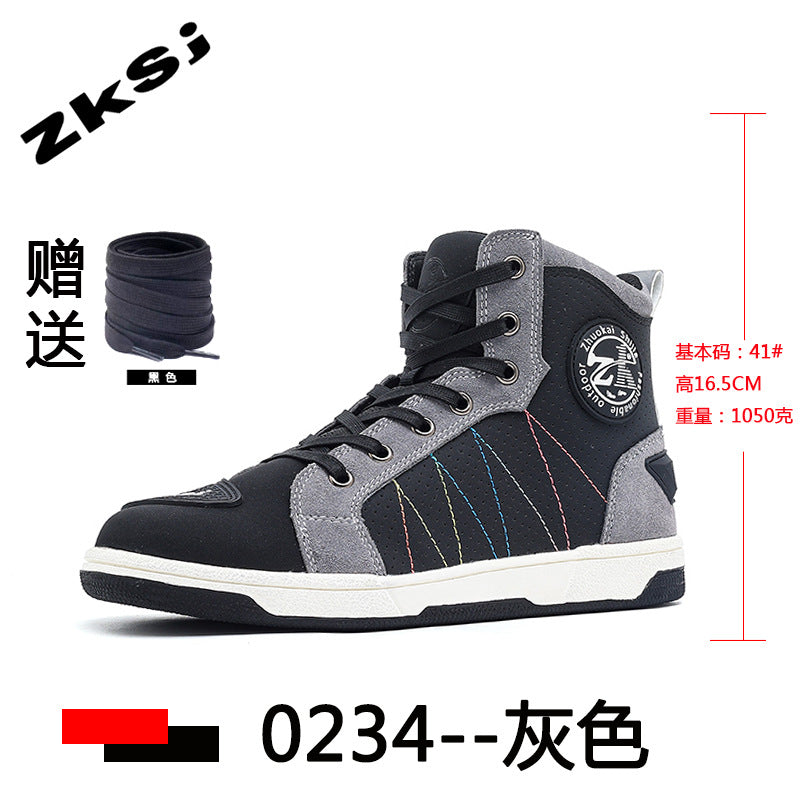 Cross-border motorcycle riding shoes motorcycle boots four seasons breathable anti-fall knight equipment road racing shoes parkour shoes four seasons