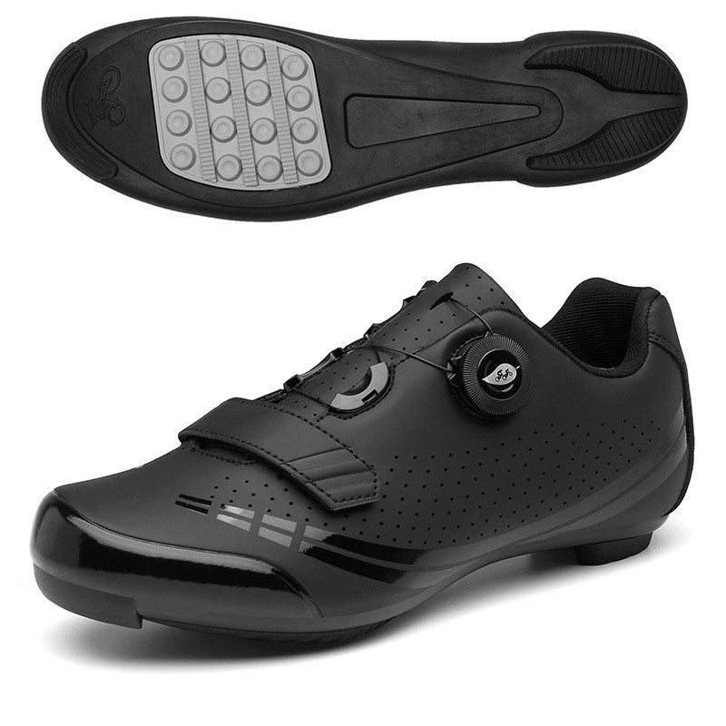 New Lockable Cycling Shoes Single-Lock Shoes for Men and Women Road Bicycle Power-Assisted Shoes Hard-Soled Mountain Biking Rubber Soles