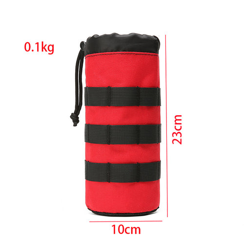 1000D Outdoor Mountaineering MOLLE Tactical Kettle Bag Travel Thermos Cup Kettle Bag 1.5L Water Cup Kettle Storage