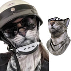 Summer Sun Protection Mask, Full-Face Thin Veil, Face Mask, Neck Protection, Neck Hanging Ear Mask, Outdoor Sunshade, Floral Breathable Cycling Veil