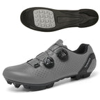 Road Mountain Men's and Women's Locked Bicycle Shoes, Lock-Free Shoes, Hard-Soled Spinning Cycling Shoes, Gym Black