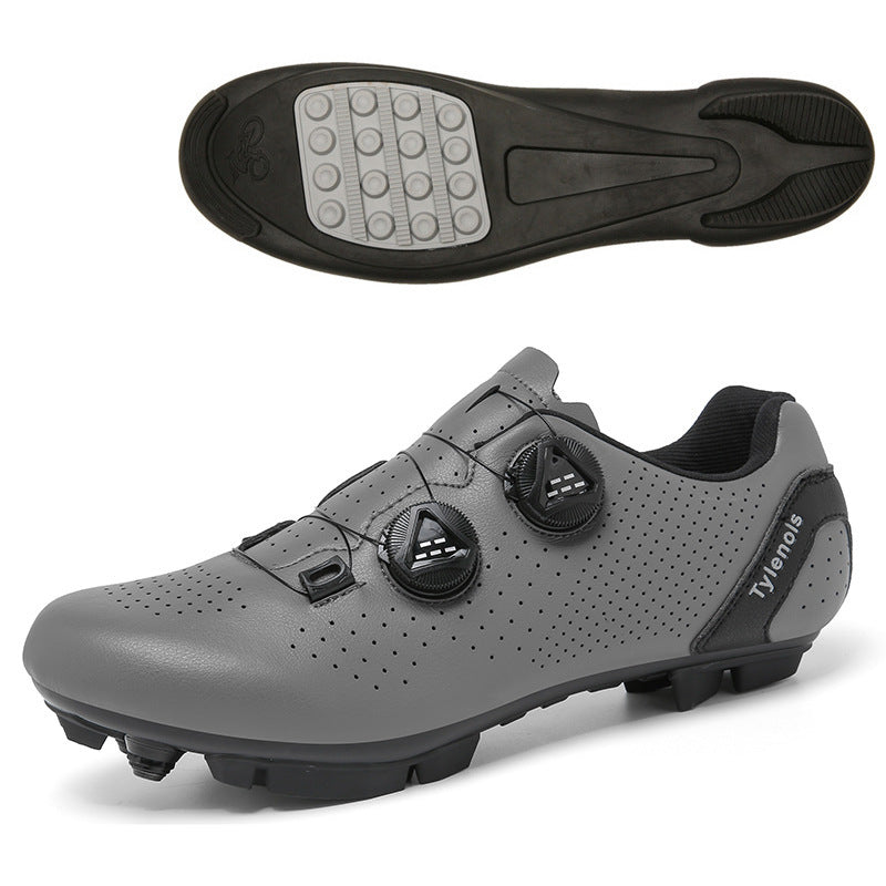 Road Mountain Men's and Women's Locked Bicycle Shoes, Lock-Free Shoes, Hard-Soled Spinning Cycling Shoes, Gym Black