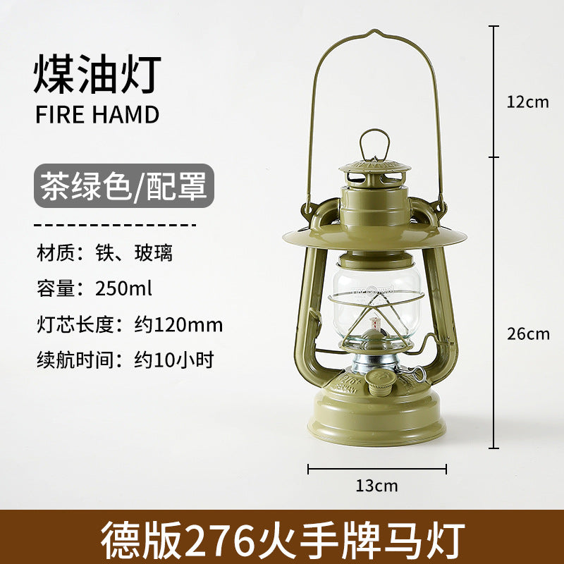 276 fire hand lantern outdoor camping lamp tent lighting lamp retro kerosene lamp atmosphere portable camping lamp