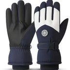 Ski Gloves Women's Winter Touch Screen Waterproof fleece-lined Thick Cotton Warm Windproof Outdoor Sports Student Biker BH