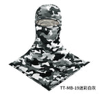 Summer Fishing Full Face Sun Protection Mask Outdoor Dustproof and Anti-Uv Hood Breathable Quick-Drying Sweat-Absorbent Cycling Hood