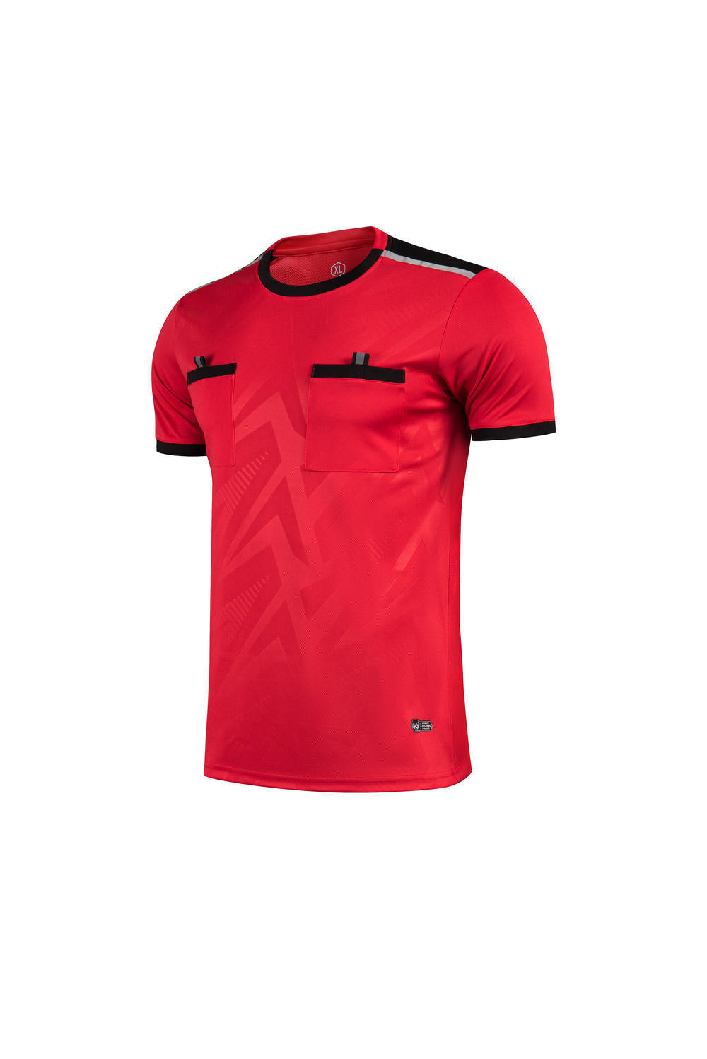 Quick-drying football referee uniform suit men's printed team uniform adult Referee Jersey student competition equipment football uniform summer