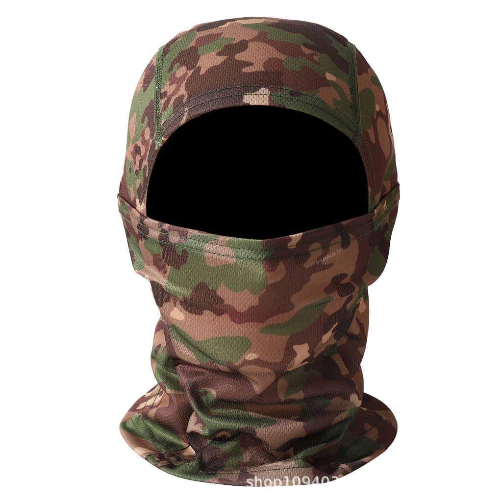 New cross-border motorcycle headgear outdoor dustproof sun riding mask balaclava cap summer tactical camouflage