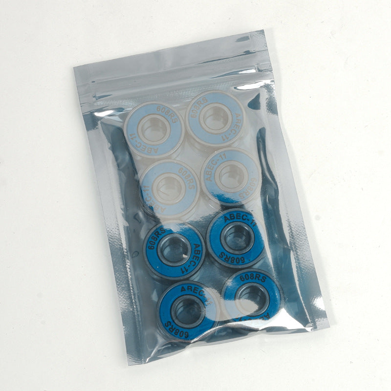 Double row skate wheels 608RS bearing silent skateboard roller skates universal chrome steel high speed color roller