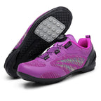 Cross-Border Foreign Trade Mesh Breathable Bicycle Shoes Cycling Shoes Men's and Women's Road Bike Lock Shoes Mountain Bike Shoes Wholesale
